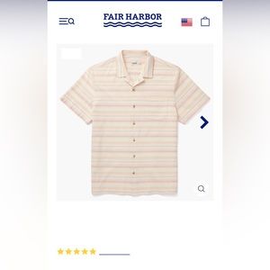 Men fair harbor button down collar shirt